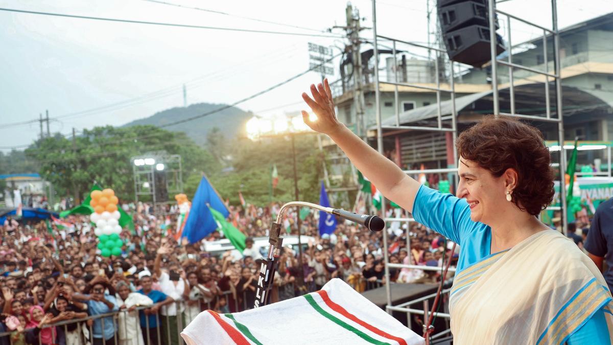 Priyanka Gandhi to address public meetings in Wayanad today